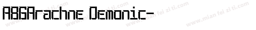 A86Arachne Demonic字体转换